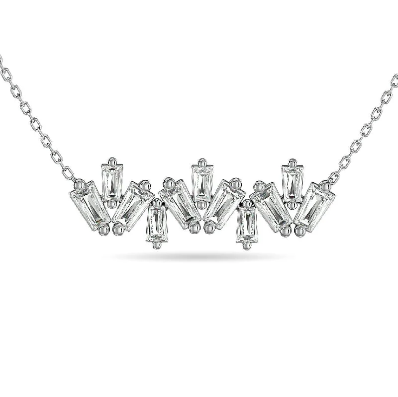 Women’s heart-shaped pendant necklace-Diamond 1/5 Ct.Tw. Fashion Pendant in 10K White Gold