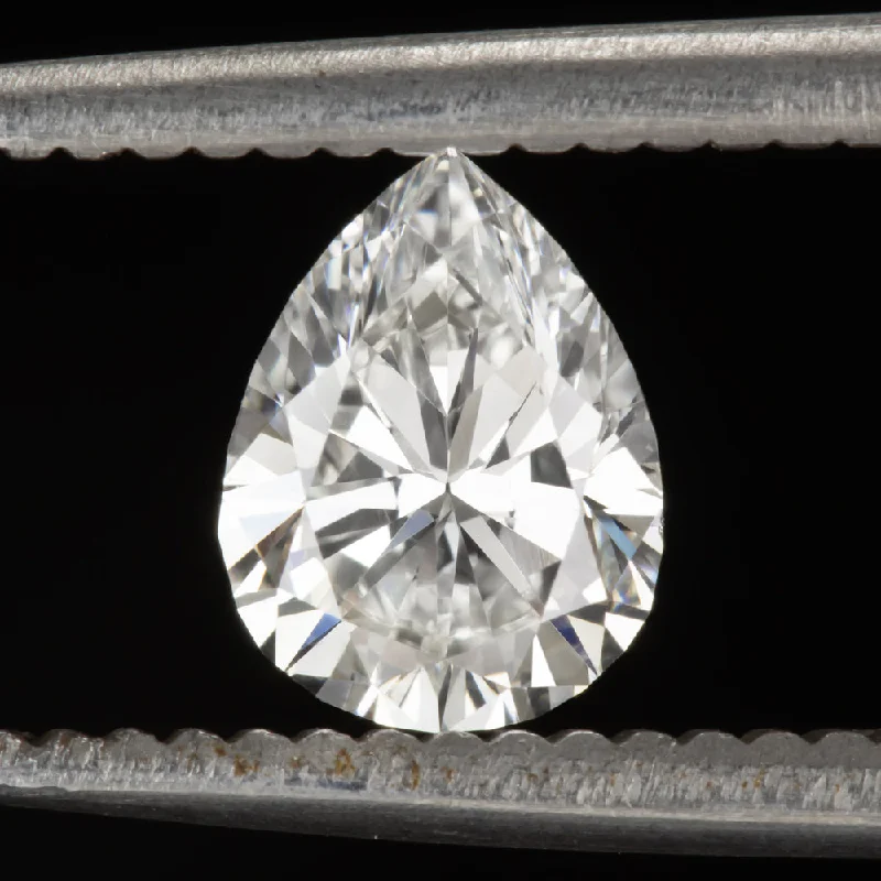 Women’s cushion diamond engagement ring-0.90ct VINTAGE PEAR SHAPE DIAMOND CERTIFIED F VS2 LOOSE NATURAL TEARDROP CUT