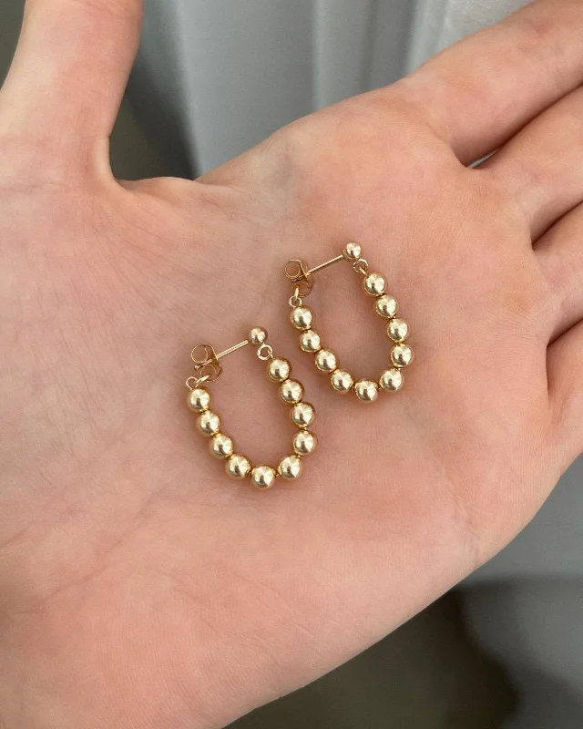 Women’s oval hoop earrings-Classic Hoop Stud Earrings