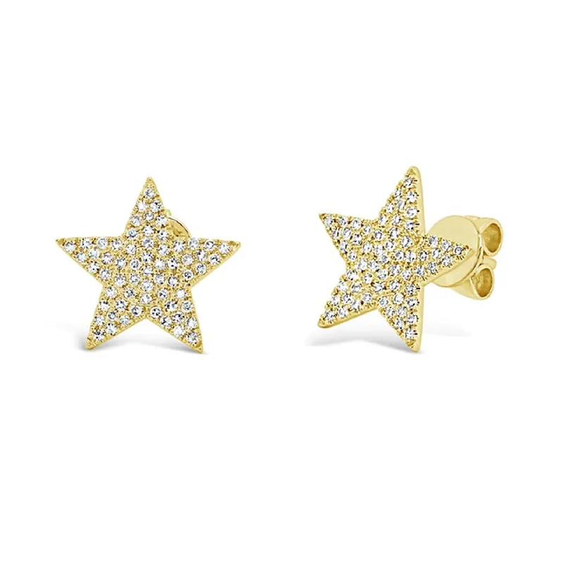 Women’s chandelier earrings-Star Studs