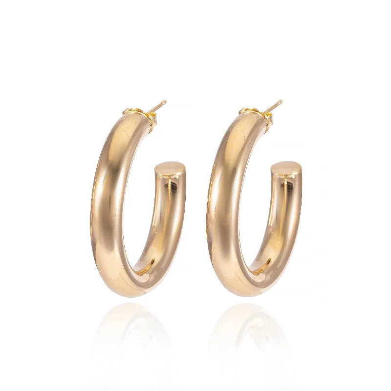 Women’s fashion earrings-Tube Hoops