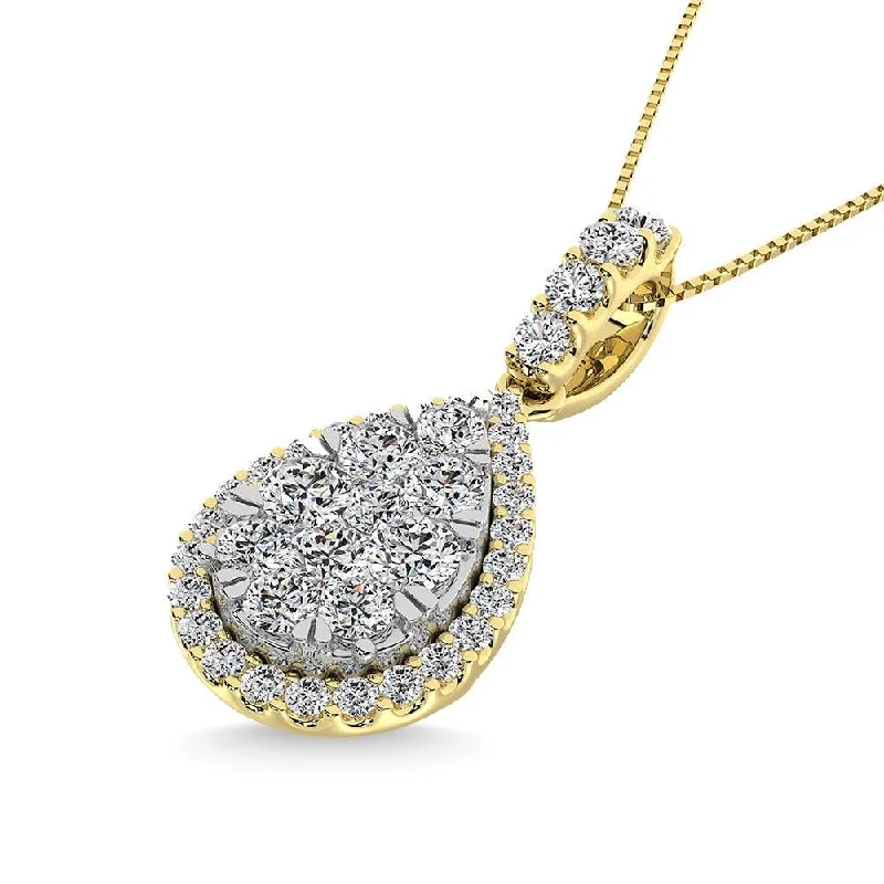 Women’s vintage necklace-Diamond 5/8 Ct.Tw. Fashion Pendant in 14K Yellow Gold