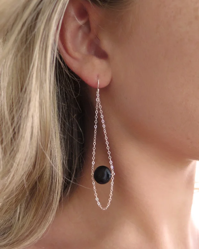 Women’s gemstone stud earrings-Agate Teardrop Earrings