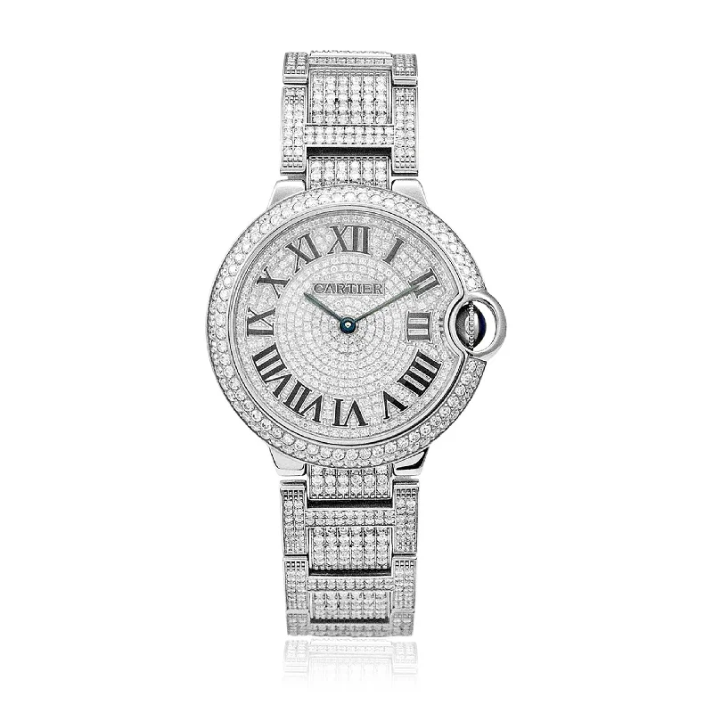 Women’s rose-cut engagement ring-Cartier Ballon Bleu 16.5ct Diamond Watch