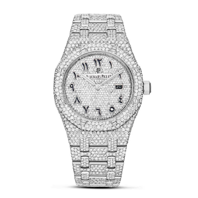 Women’s heirloom engagement ring-Audemars Piguet Royal Oak 41, Full Diamond