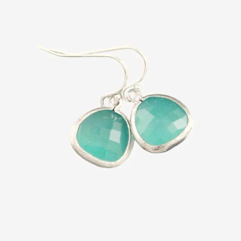 Women’s statement earrings-Opal Blue Earrings