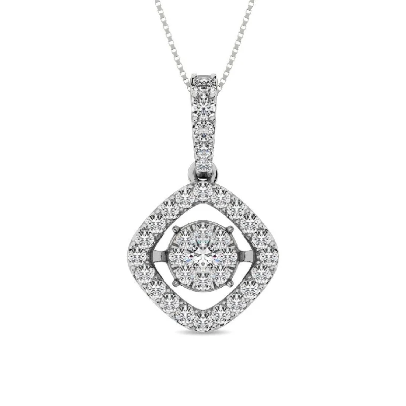 Women’s religious necklace-Diamond 1 Ct.Tw. Shimmering Pendant in 14K White Gold