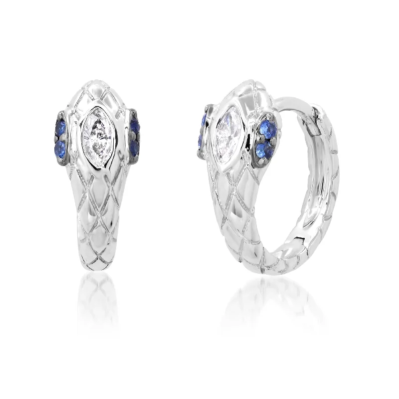 White Gold/Blue Sapphire