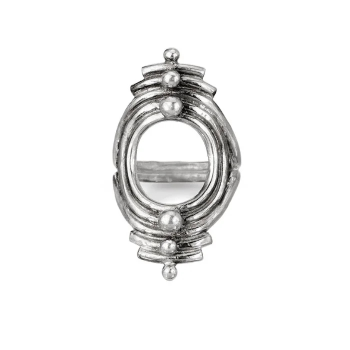 Women’s anniversary ring-Silver Portal Ring