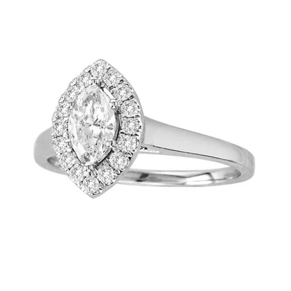 Women’s engagement ring set-De Couer 14k White Gold 3/4ct TDW Marquise Diamond Ring