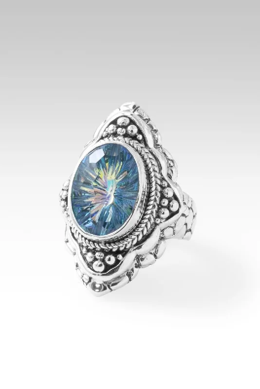 Women’s butterfly ring-Radiant with Light Ring™ in Cockatoo Daze™ Mystic Quartz