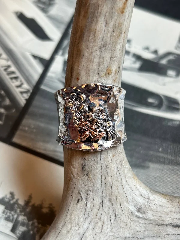 Women’s multi-band ring-Bee Floral Ring