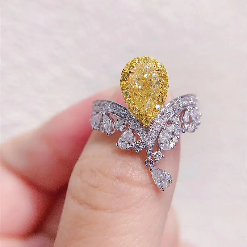 Yellow Diamond Ring [Adjustable Opening]]