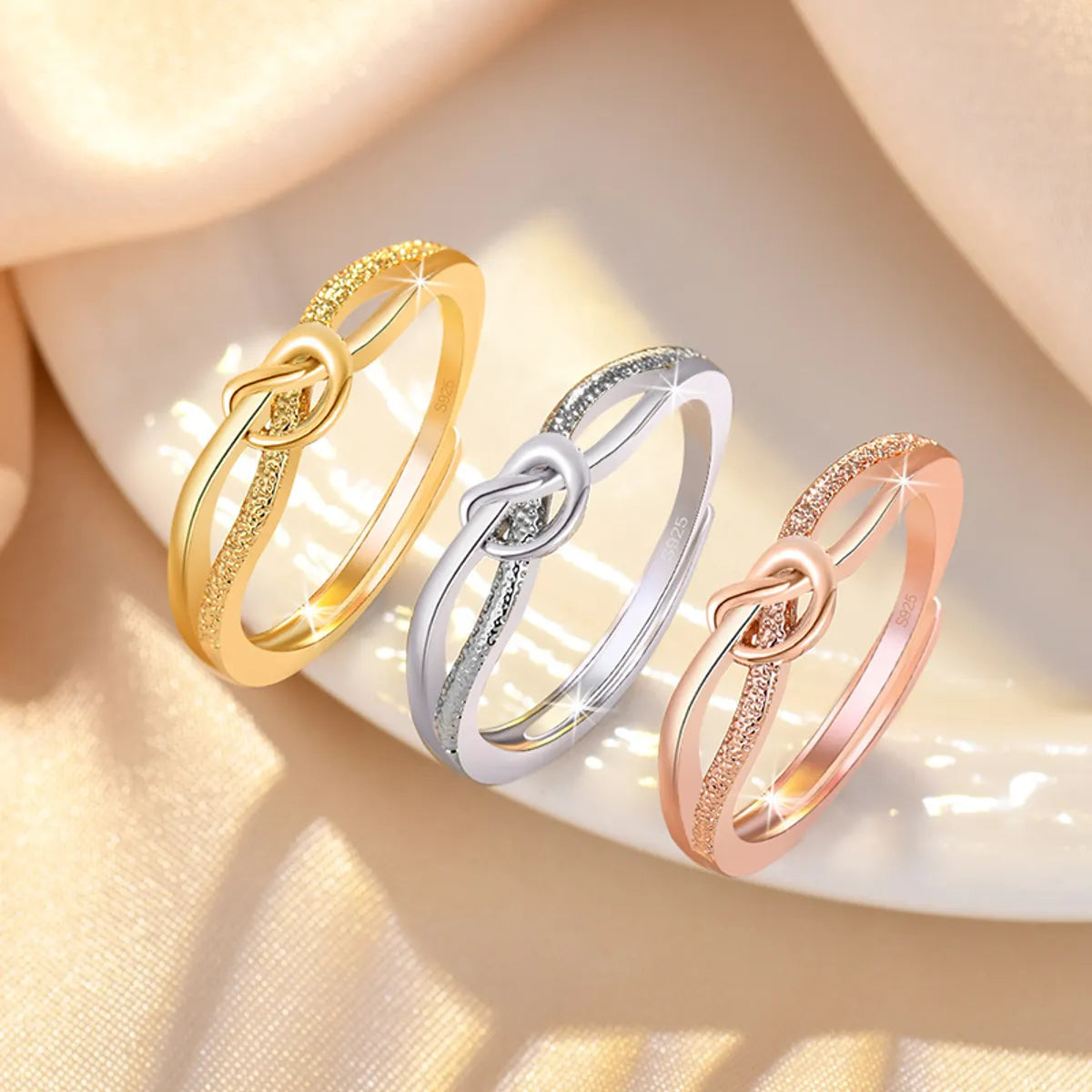 Women’s chunky gemstone ring-Simple Style Round Copper Plating Rings