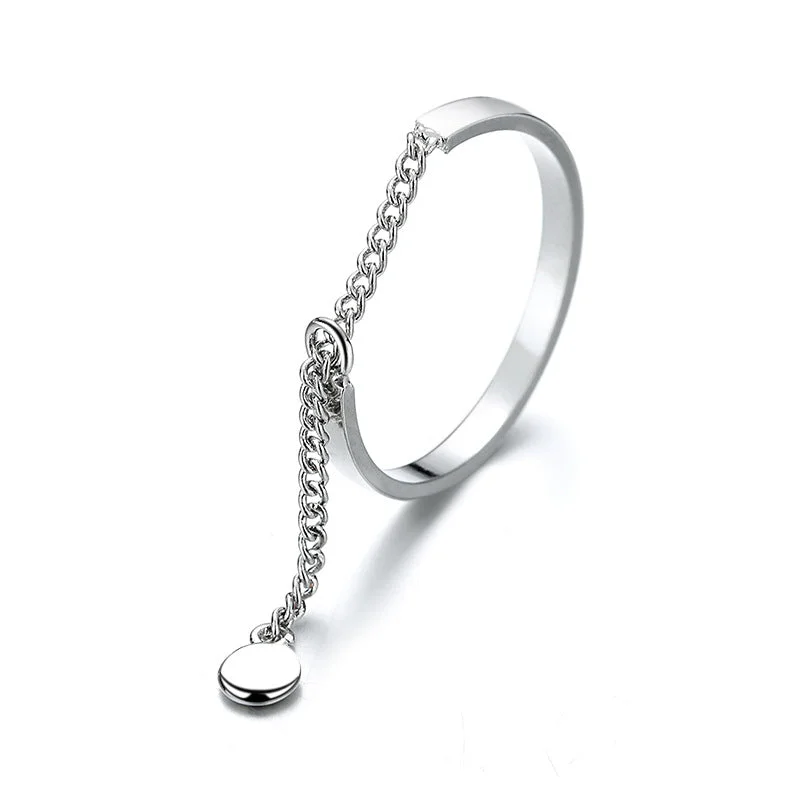 Doudou Chain Ring (White Gold Color Adjustable)